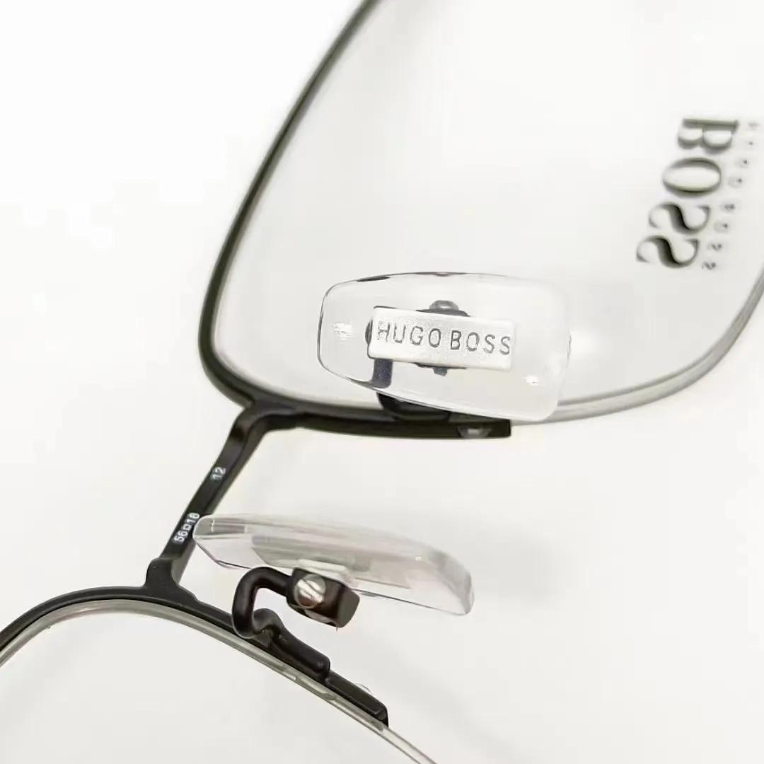 德国HUGO BOSS纯钛半框商务休闲眼镜，吴尊海报同款