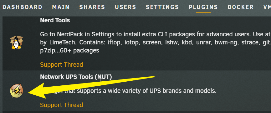 Unraid 插件一之 Nut : 连接 UPS
