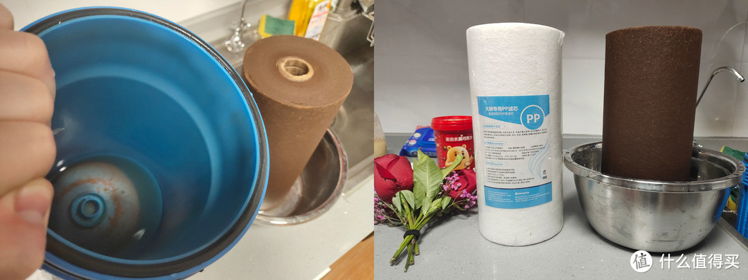 使用1年的净水器滤芯有多脏！百元解决全屋净水，一学就会