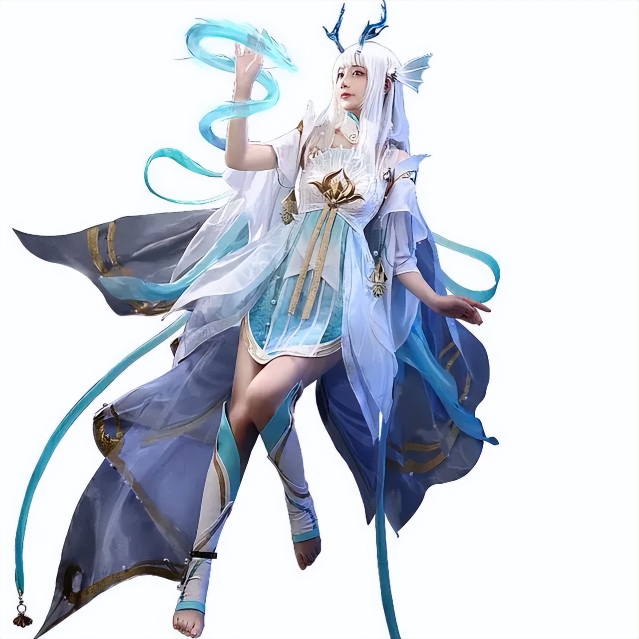 甜美女神COS西施 美的都舍不得移不开眼睛-哪边嗨