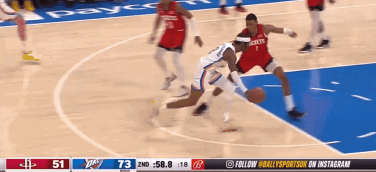 NBA雷霆VS火箭常規賽（雷霆轟153分狂勝火箭32分反超湖人 亞歷山大單節20分三節42分打卡）