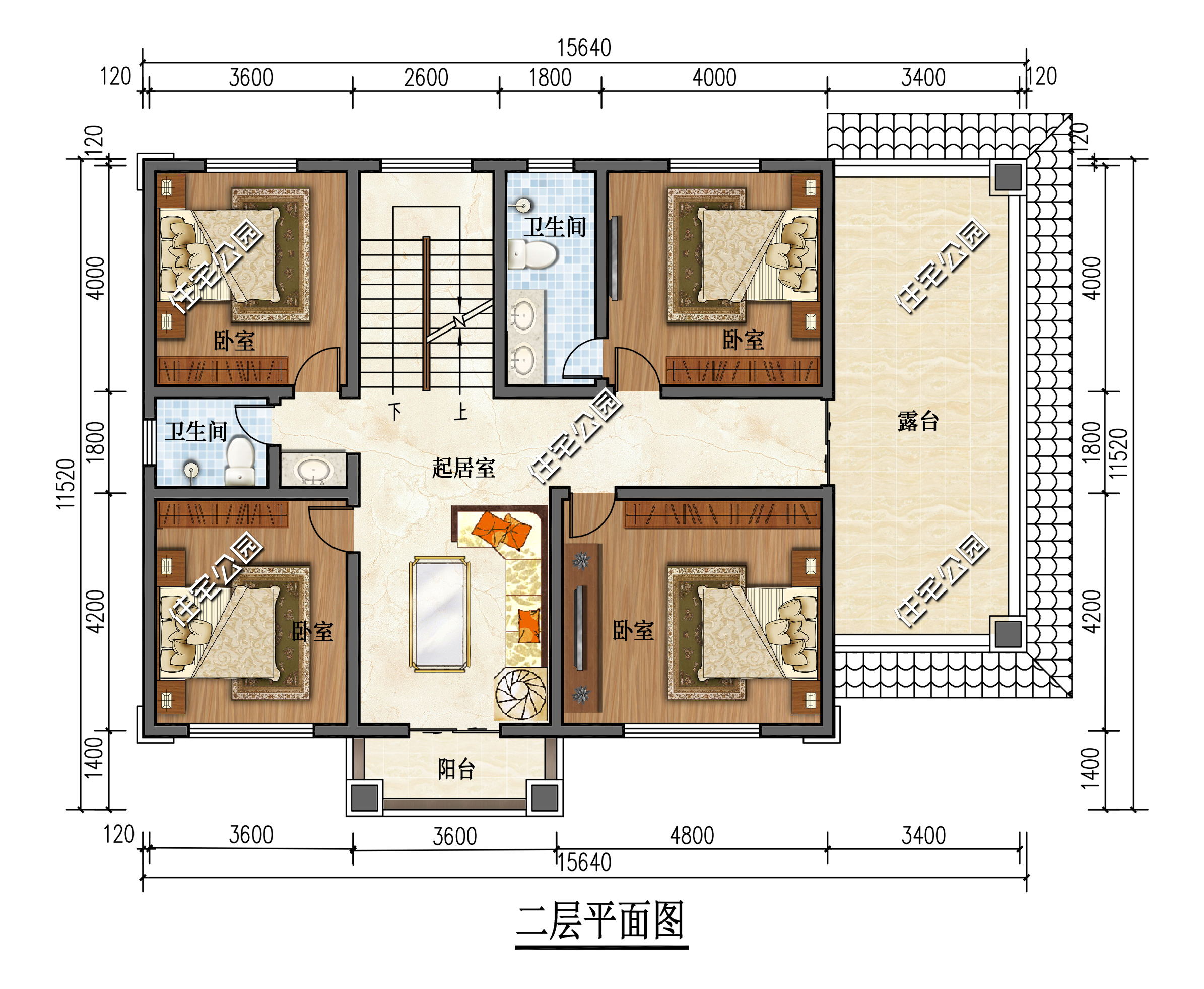 15×11米二层新中式别墅，布局从简，追求实用