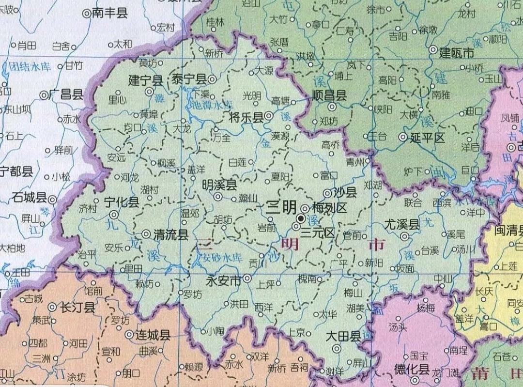 中国旅游地图揽胜-福建三明