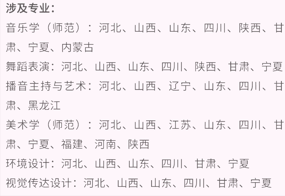 艺考生看过来收藏好！186所大学采取统考成绩招生艺术类专业