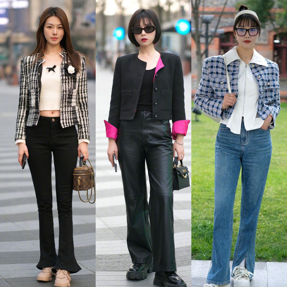 "喇叭裤"怎么穿更显腿长?