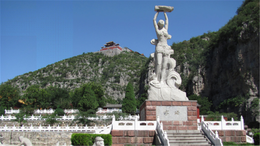 根据当地传说,古灵山是人类始母—女娲娘娘炼石补天,捏土造人的地方