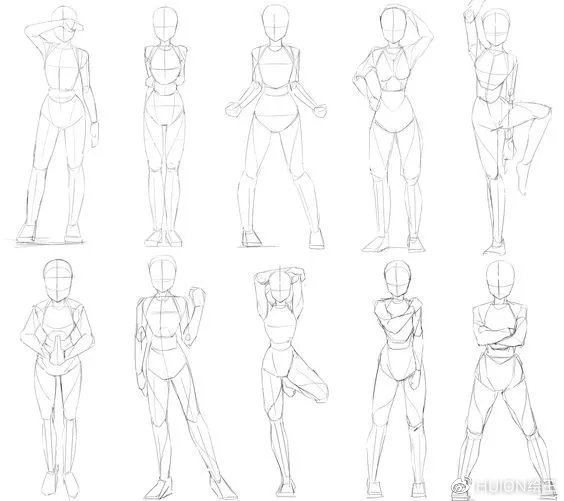 人体结构,动态怎么画?