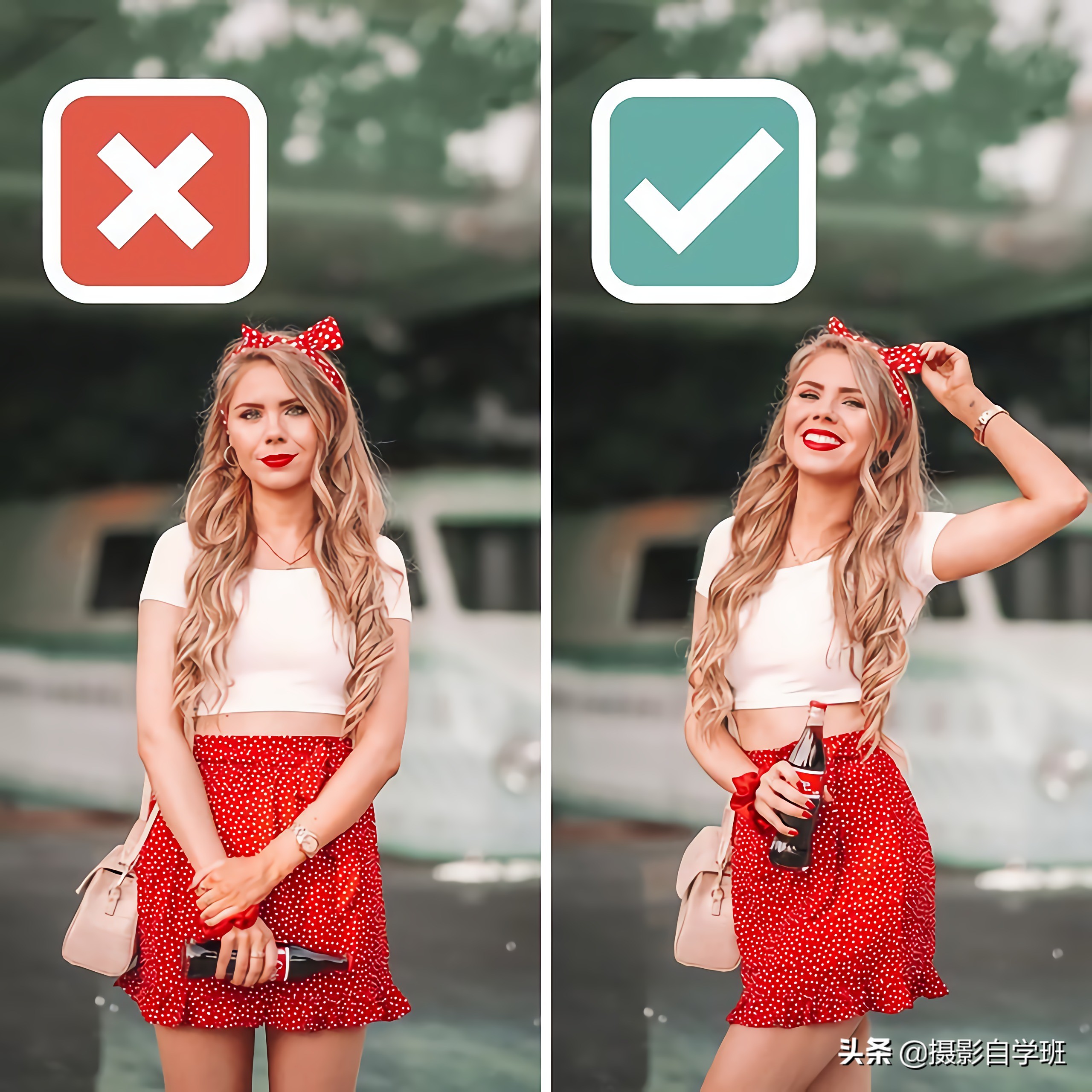 摄影摆姿不好看，没有好表情怎么办？这22组照片教会你