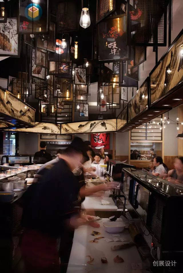 网红日式料理寿司店设计案例，东莞板井寿司，by创展空间设计