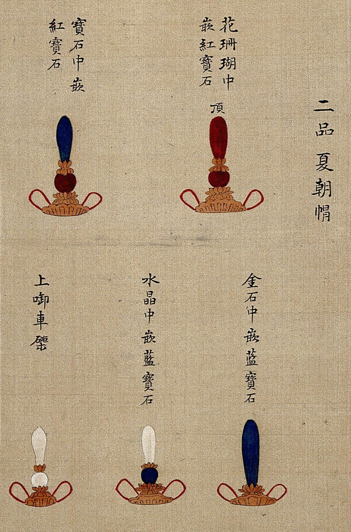 顶戴花翎朝珠补服清代官员服饰图文详解