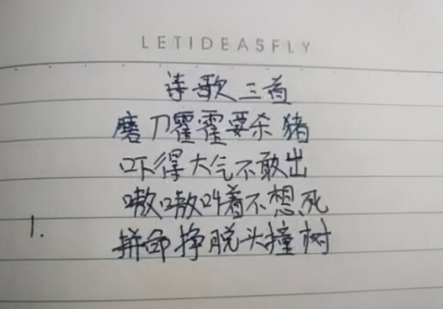 “锄禾日当午，妈妈真辛苦”，小学生自创打油诗，家长气得直跺脚