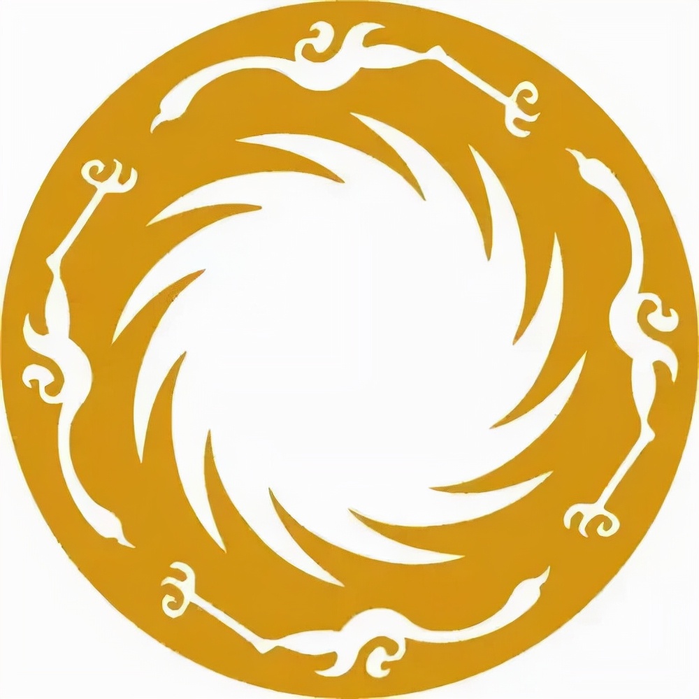 "太阳神鸟"金饰图案 图/金沙遗址博物馆气候学者认为这一标志反映出