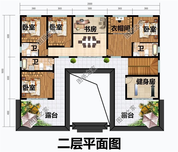 农村中式庭院别墅设计，白墙黛瓦搭配上超大庭院，美到怀疑人生