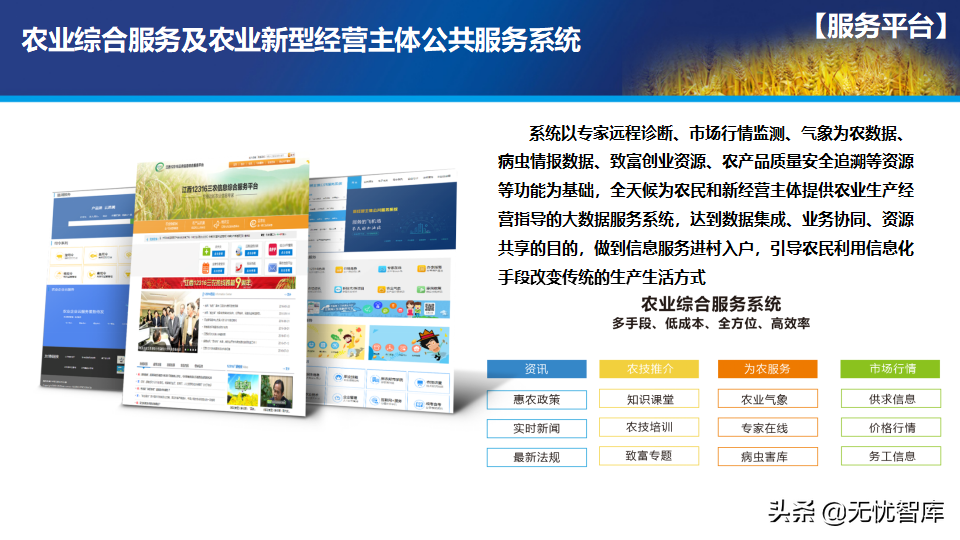 65页PPT智慧数字乡村农业大数据解决方案（附PPT全文下载）