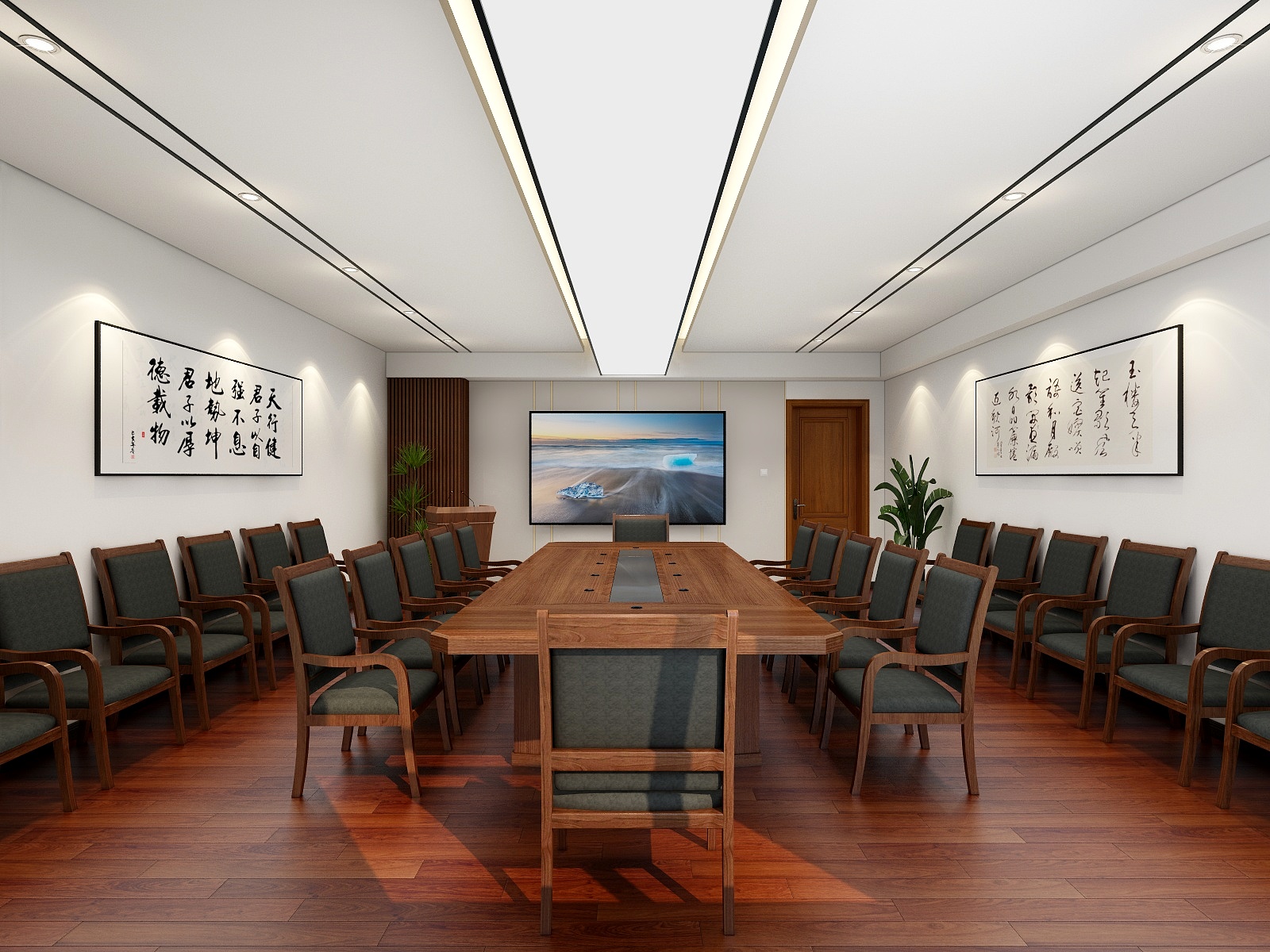 会议室设计与会议桌布局（云南友好会议公司）