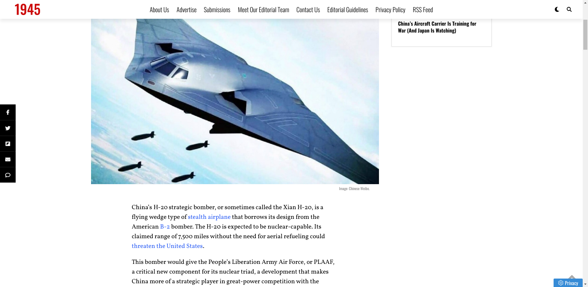 ��ý����20���Ժ�B2���Ტ�ۣ��й��Ŀ���߳����ٵ���ʹ���ǿ��