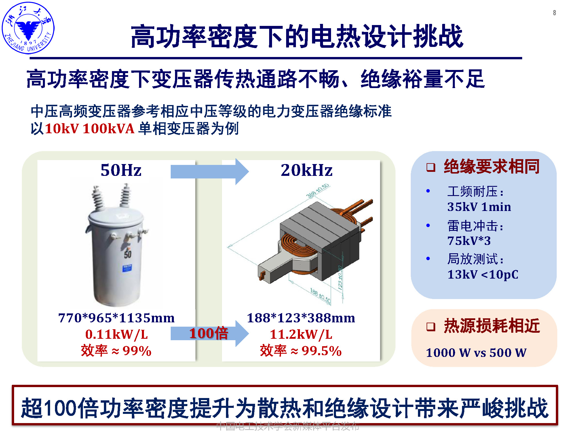 浙江大學(xué)李楚杉研究員：高可靠高密度中壓高頻變壓器的設(shè)計(jì)方法