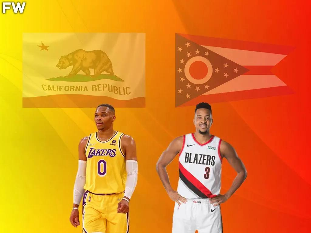 nba球星大多出生于哪些地方(加州出生球员与俄亥俄州出生球员对决：詹姆斯和库里对阵威少哈登)