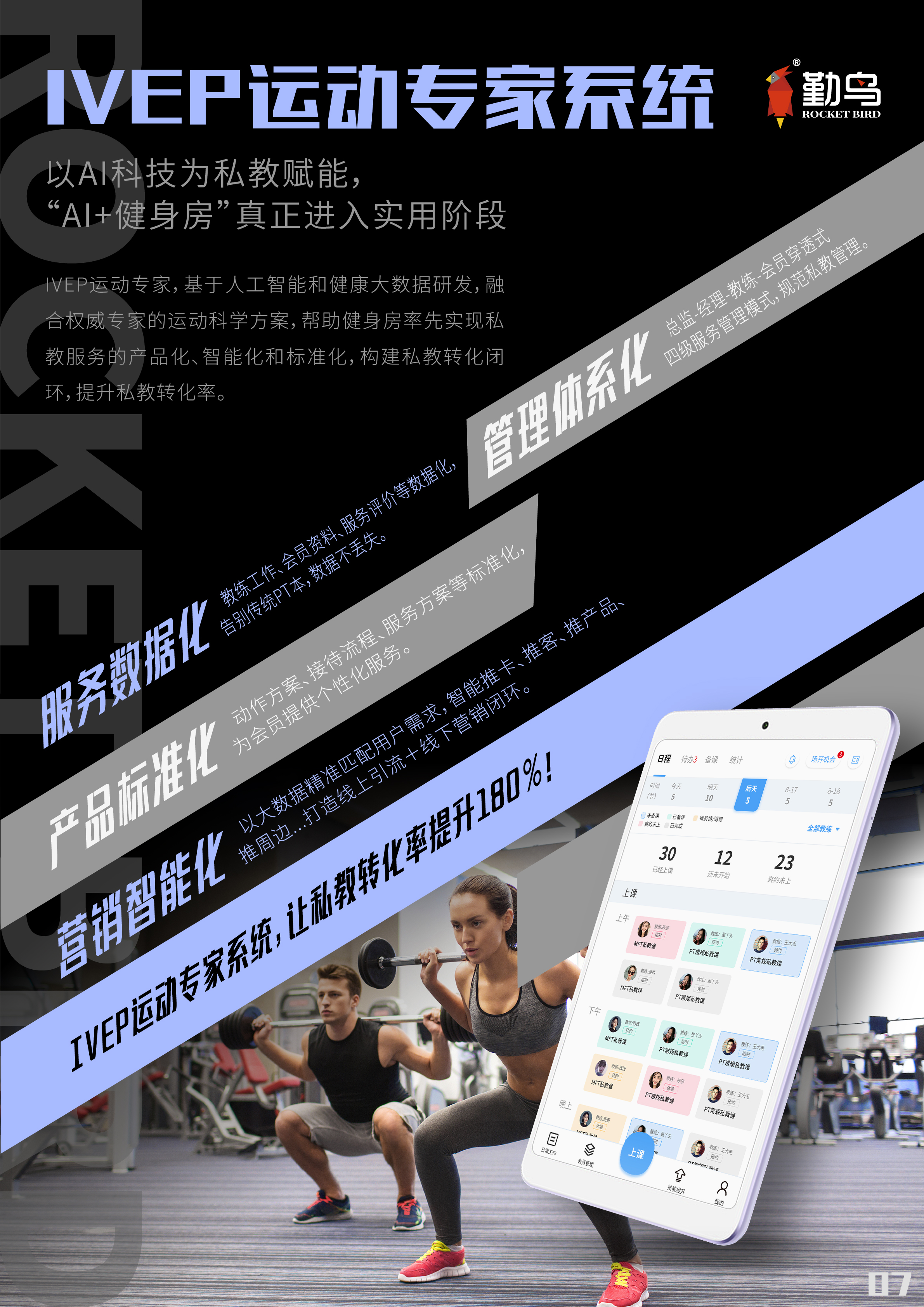 做好教练管理，就用勤鸟IVEP私教专家管理系统