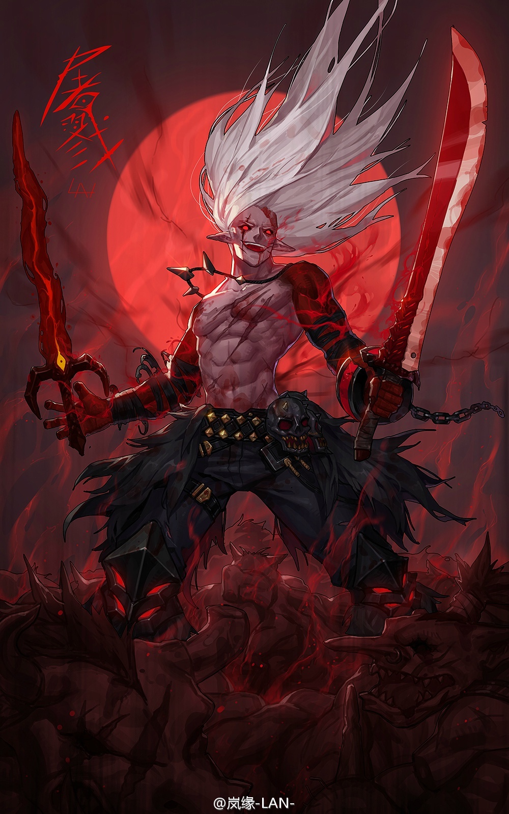 的黑暗邪念圣光战镰【拾肆】发动[背摔][伏虎霸王拳]会引发全屏震动