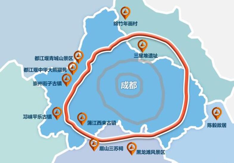 一图看成都都市圈环线高速公路的建设历程：8年建设，终闭环