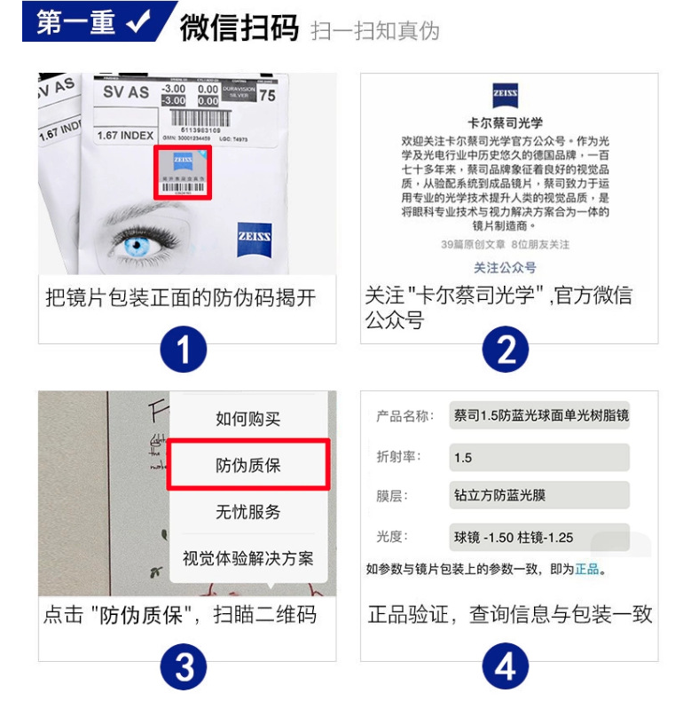 线上配眼镜全流程攻略，镜片防伪教程