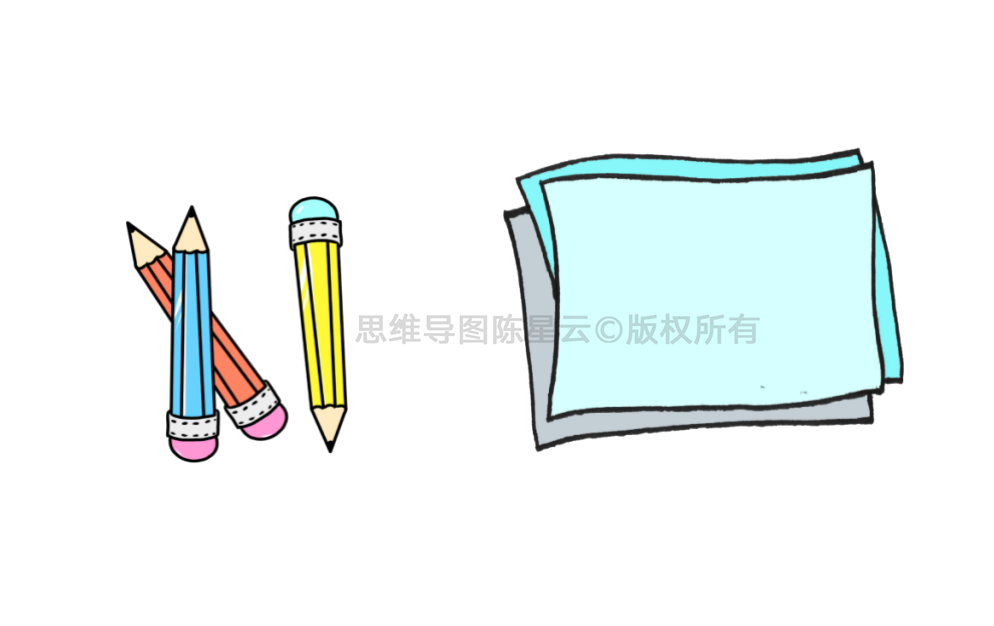 思维导图模板空白(绘制思维导图的9个分解步骤,大人小孩都适用)