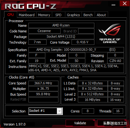 1399元AMD5700G默认频率跑分75万秒酷睿I9K处理器，白嫖显卡17万