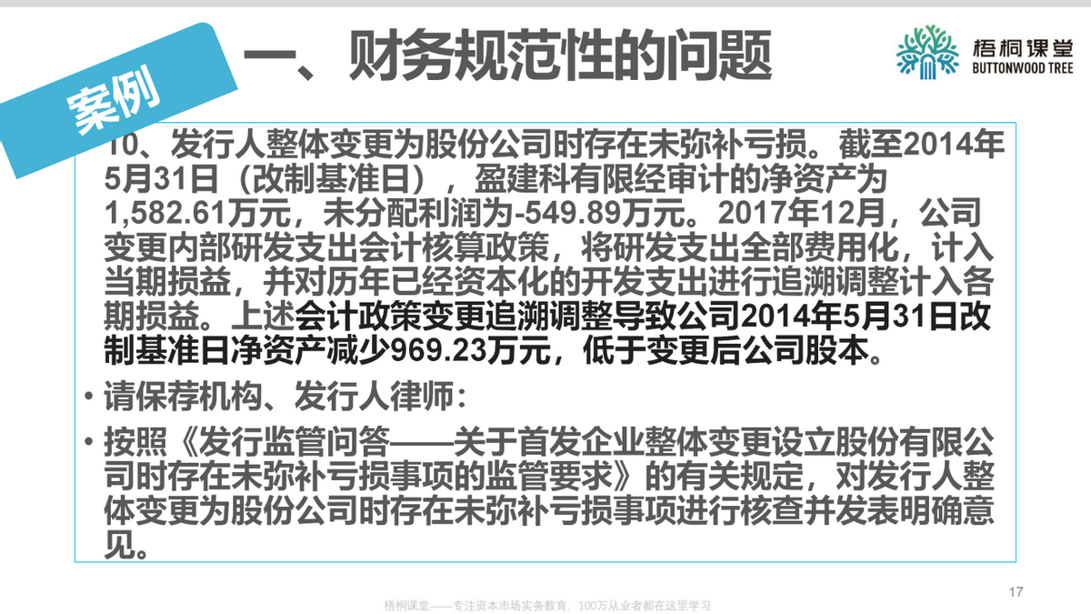 上市公司财务总监：企业上市如何进行财务规范（25案例）