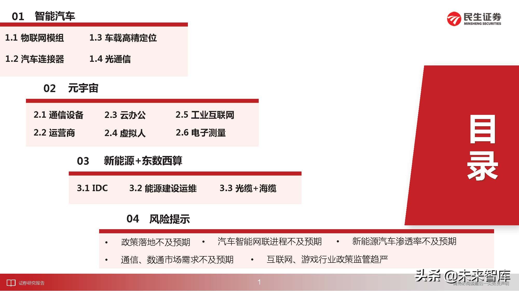 通信行业深度研究：科技“新四化”将内卷打造全新投资“摩天轮”