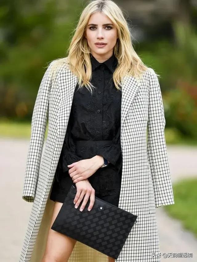 艾玛•罗伯茨，西装外套图集，小个子拍出大长腿