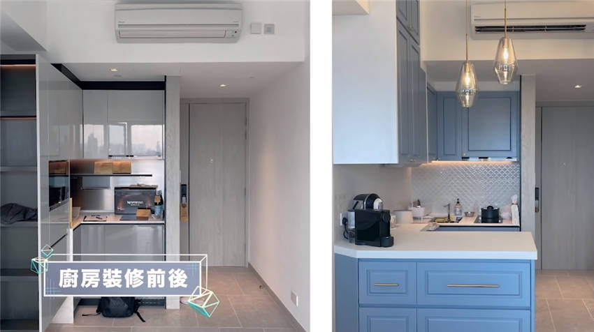 香港90后夫妻买下35㎡“老破小”，翻新改造，网友：这装修我服了