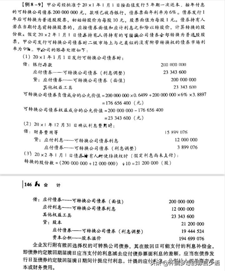 CPA《会计》教材例题（6-10章）