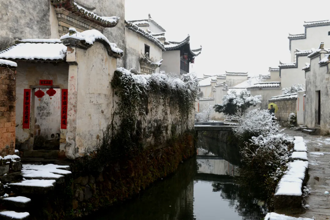 徽州过大年| 雪润黟县，淡雅如画。