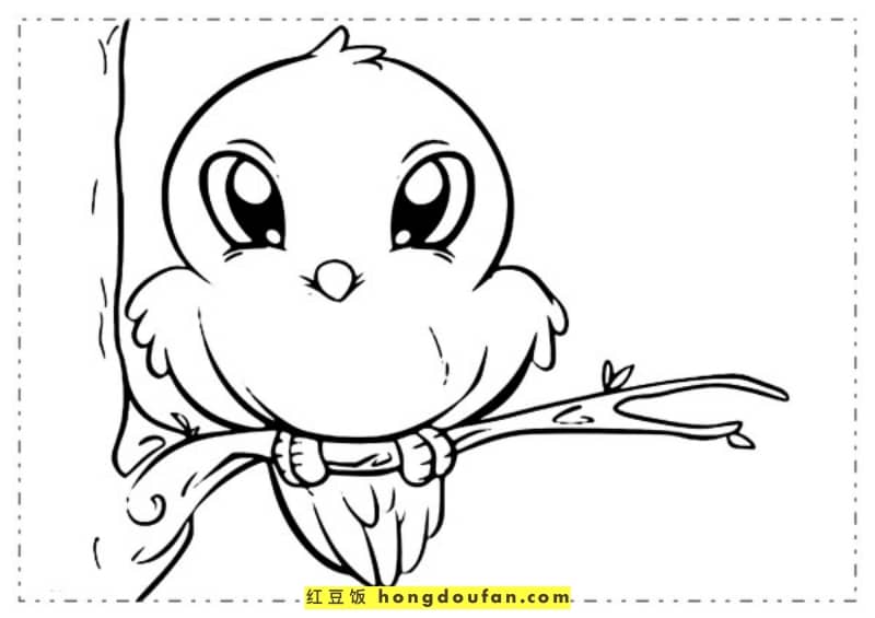 小鸟简笔画怎么画画一个简单的小鸟方法