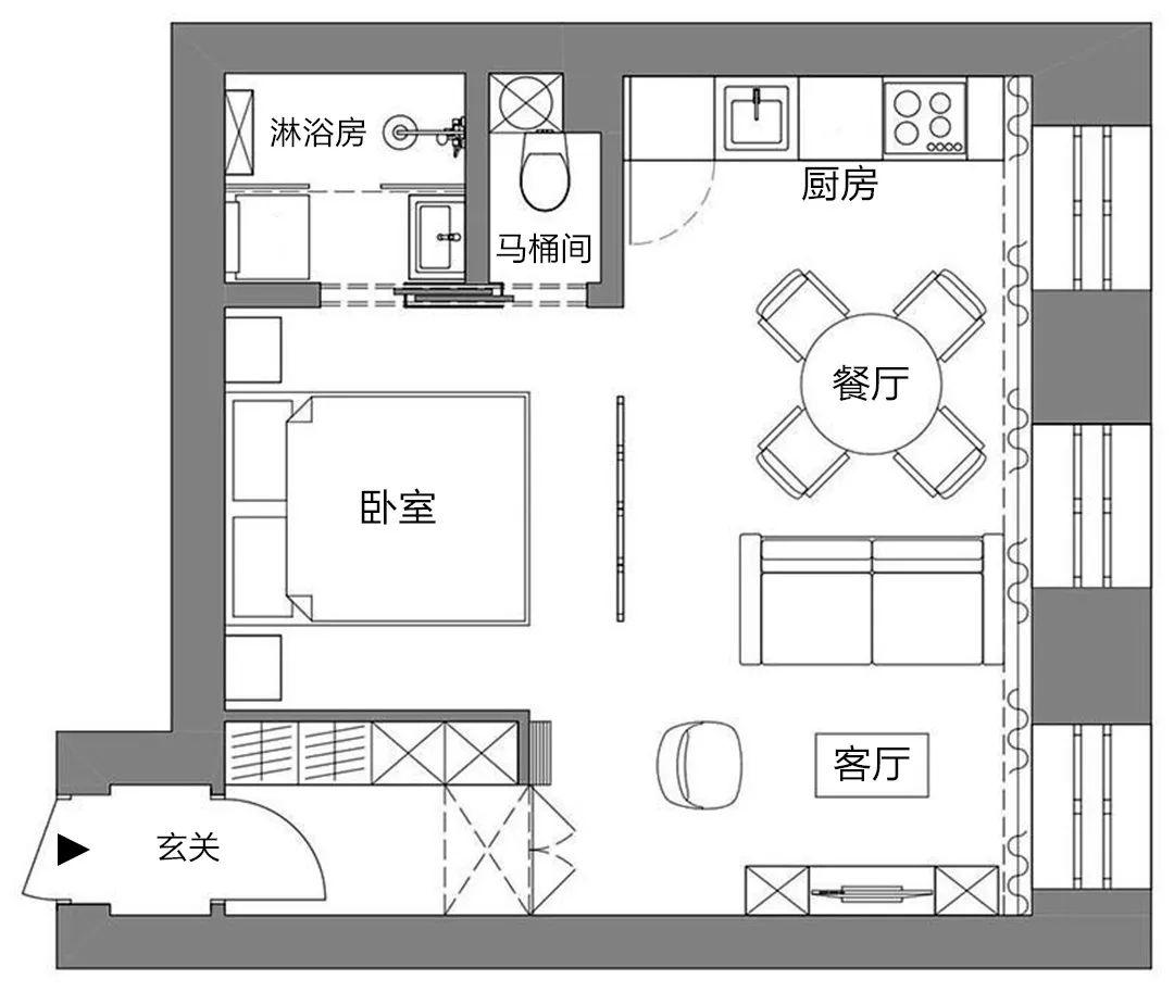 30㎡小户型,靠布局破解户型漏洞,这3套空间都能榨干