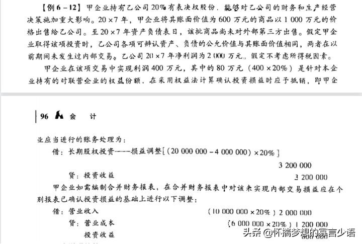 CPA《会计》教材例题（6-10章）