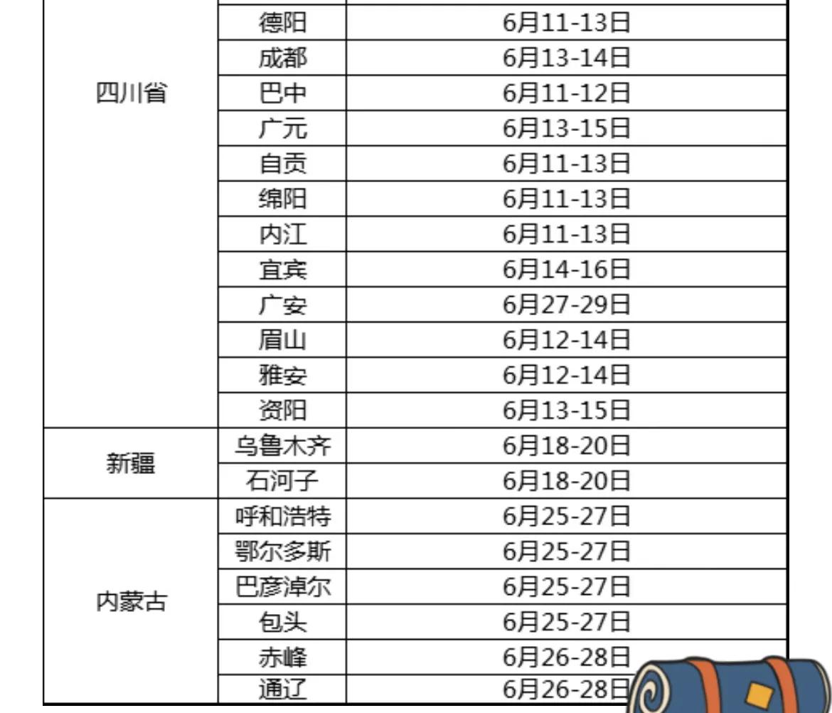 每年中考时间（每年中考时间为何6 7 8号）-第6张图片-昕阳网