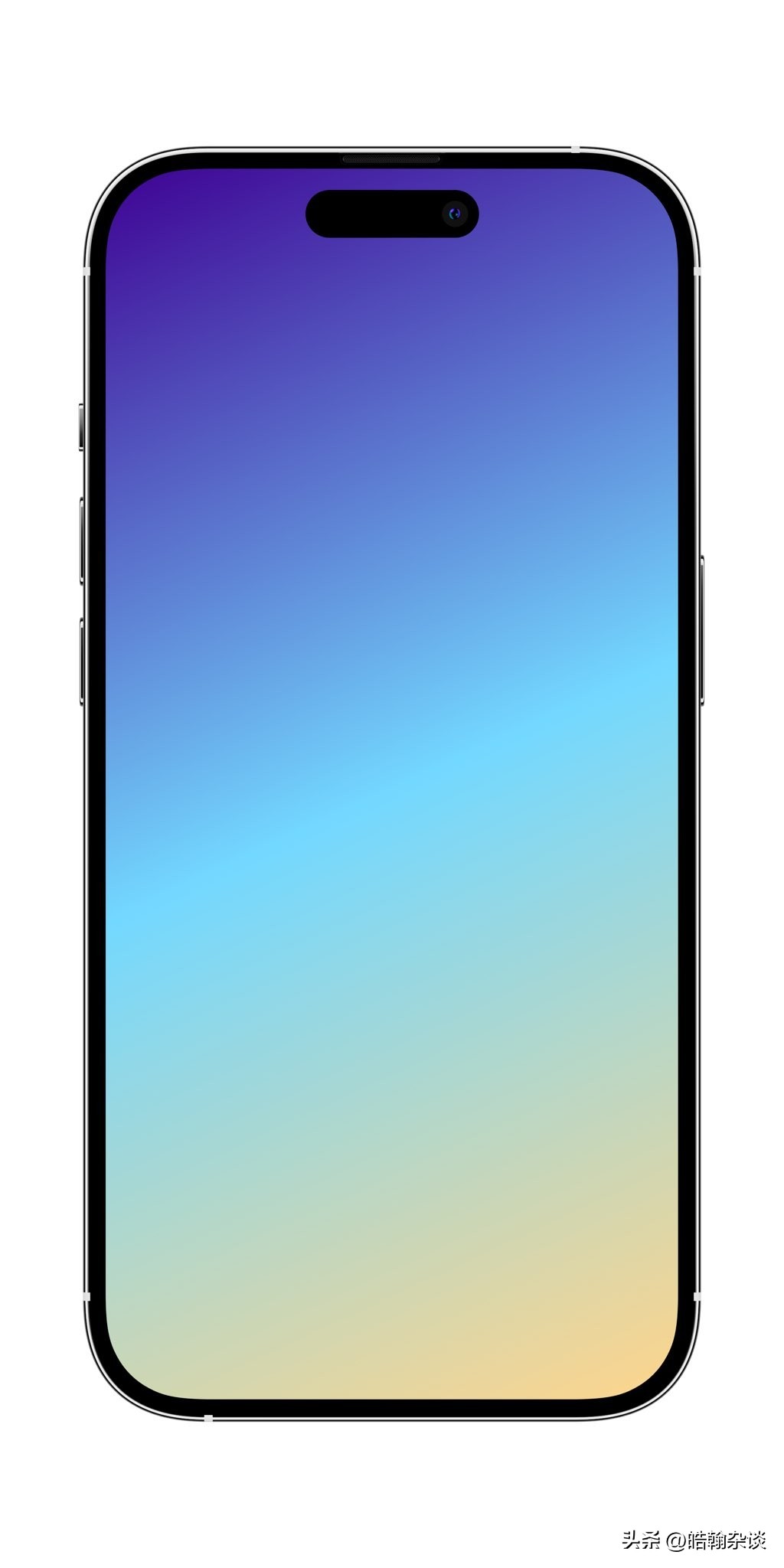 渲染图全错了,iphone 14 pro屏幕没有感叹号