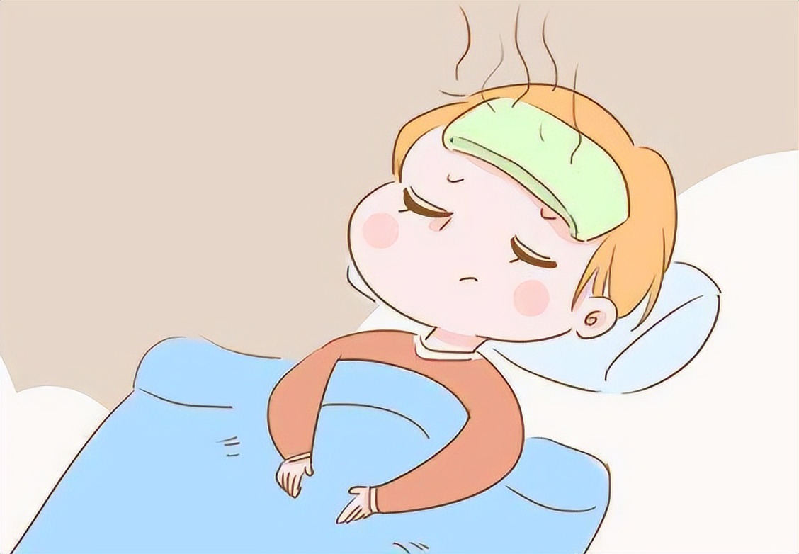宝宝发烧图片卡通可怜图片