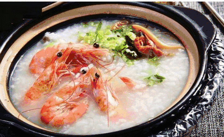 潮汕鲜虾砂锅粥，夜宵摊中的杠把子，味道香、出品快