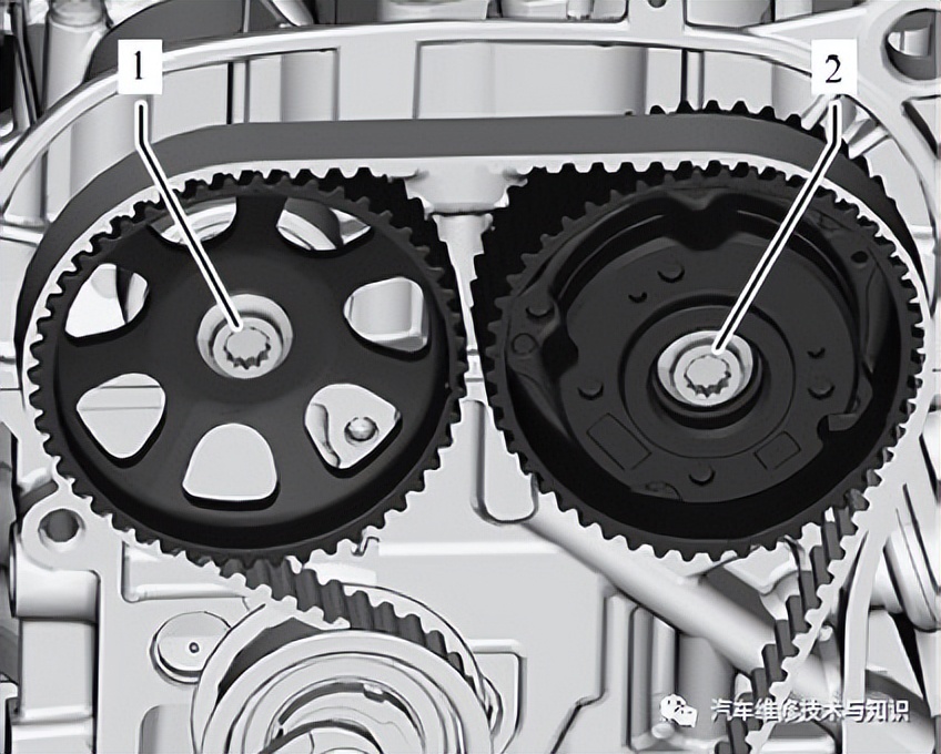 大众1.6L EA211发动机正时带的更换步骤