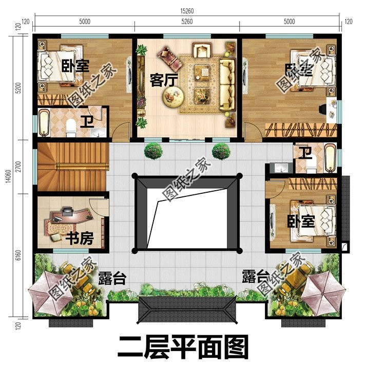 农村中式庭院别墅设计，白墙黛瓦搭配上超大庭院，美到怀疑人生