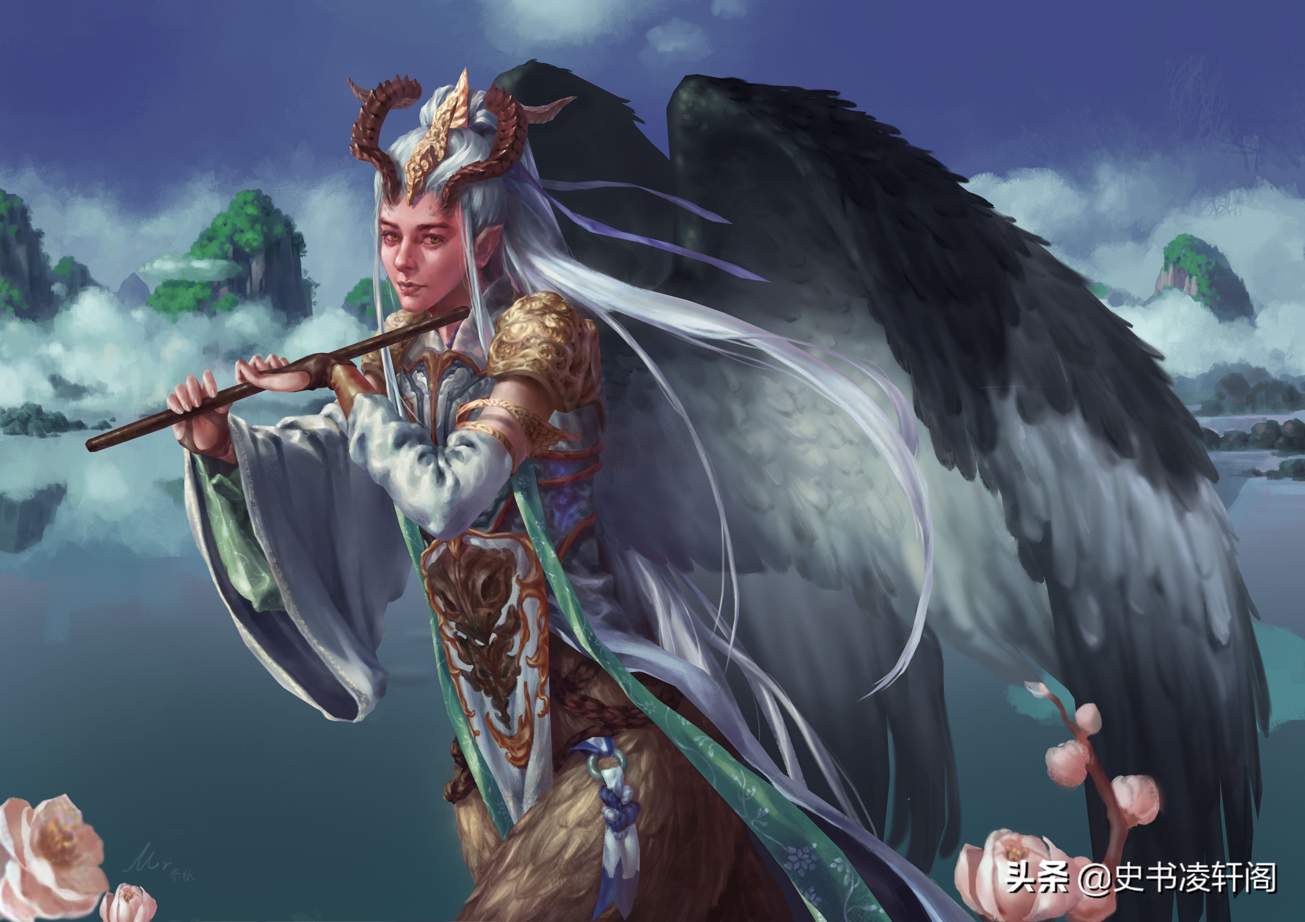 在古籍《五运历年记》中明确记载了盘古的形象:"盘古之君,龙首蛇身,嘘