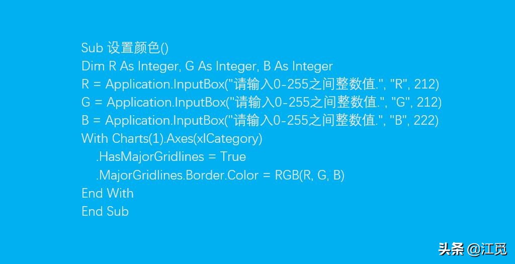 VBA编程，图表网络线Gridlines对象的使用方法介绍