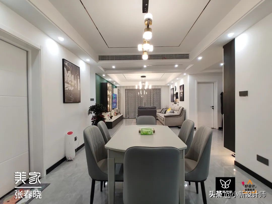 老婆把104㎡三房装出150㎡的轻奢感，一进门就被惊艳了