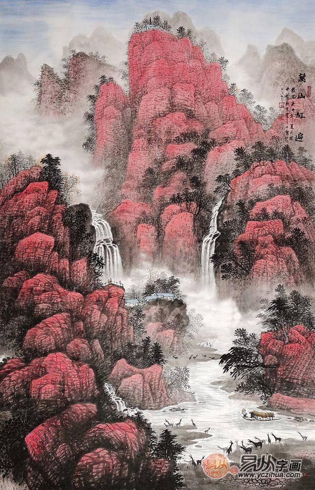 客厅挂什么画风水好，国画山水画家居百搭装饰