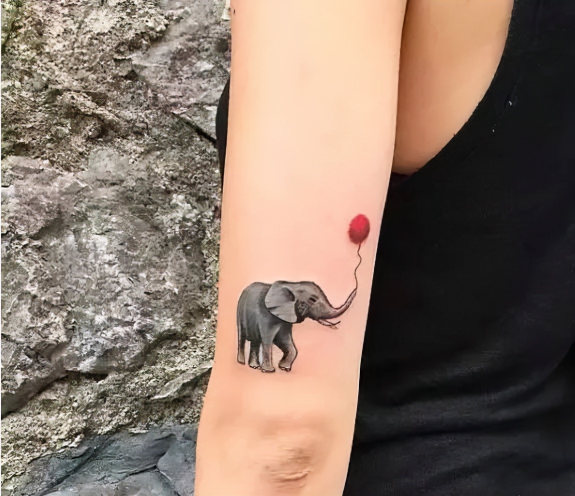 tattoo | 寓意吉祥的大象纹身