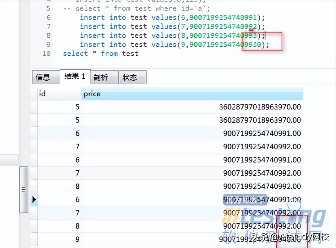 数据库丨从MySQL数值隐式转换成了double型的测试点，值得学习