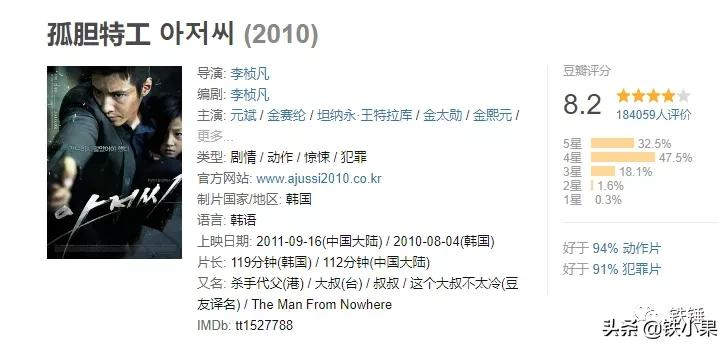 2010年度最卖座的韩国动作剧情片 被称为韩国版《这个杀手不太冷》